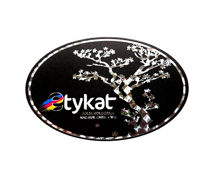 etykieta blyszczaca hologram etykat