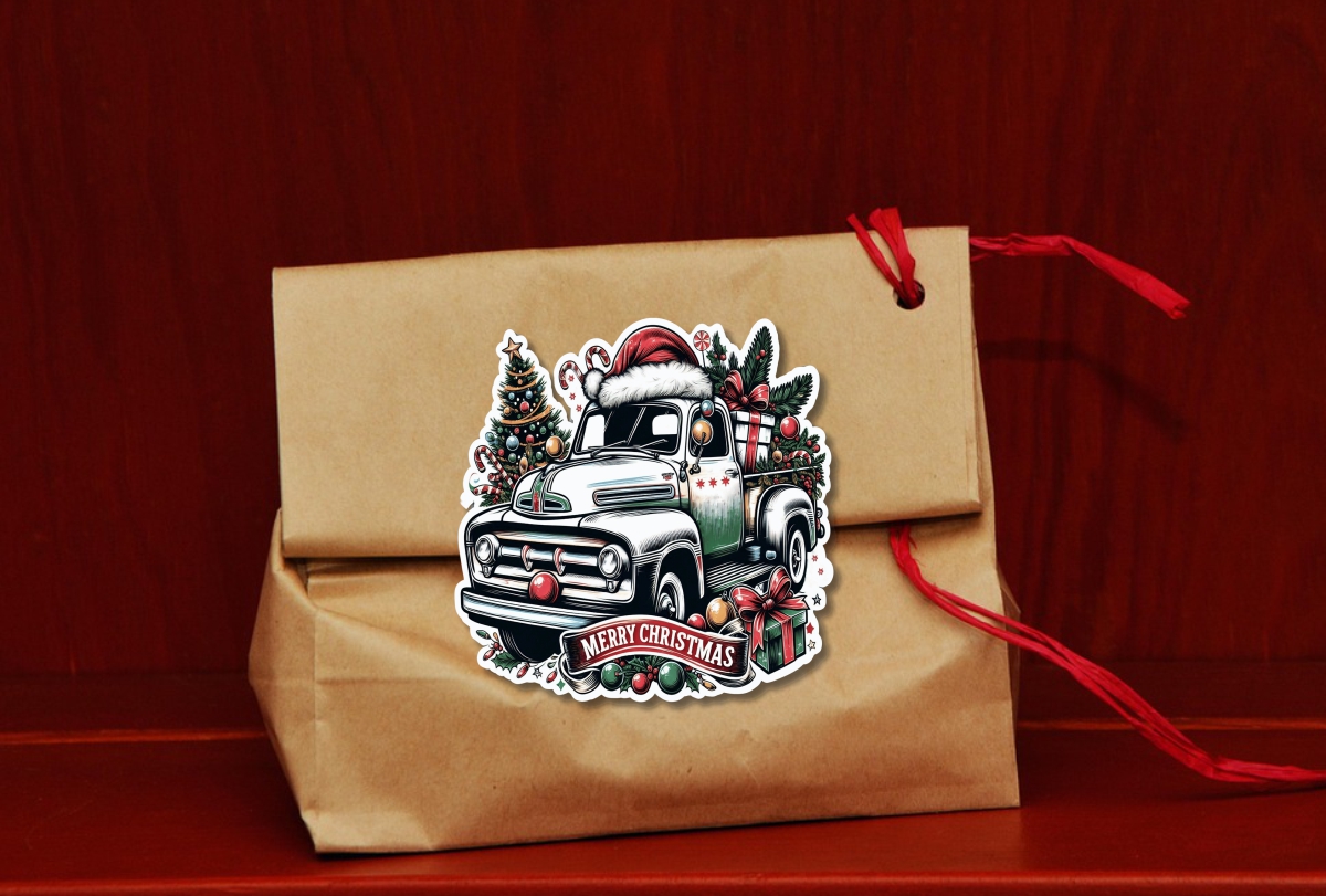 naklejki świąteczne, etykiety