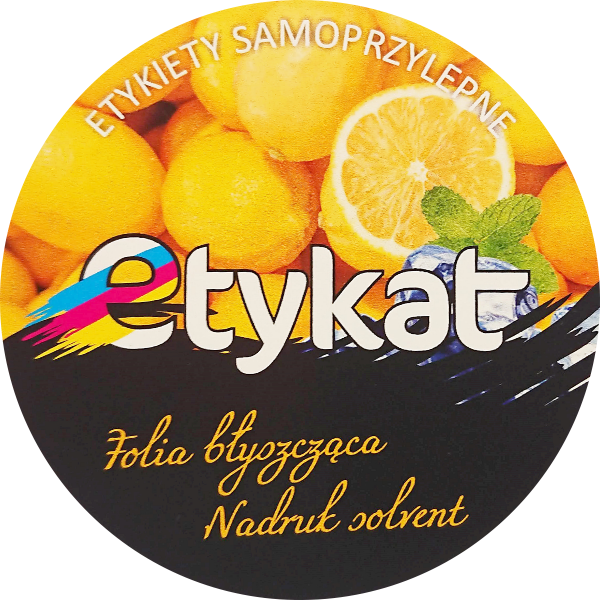 Naklejki na arkuszach, wlepki, naklejki okrągłe