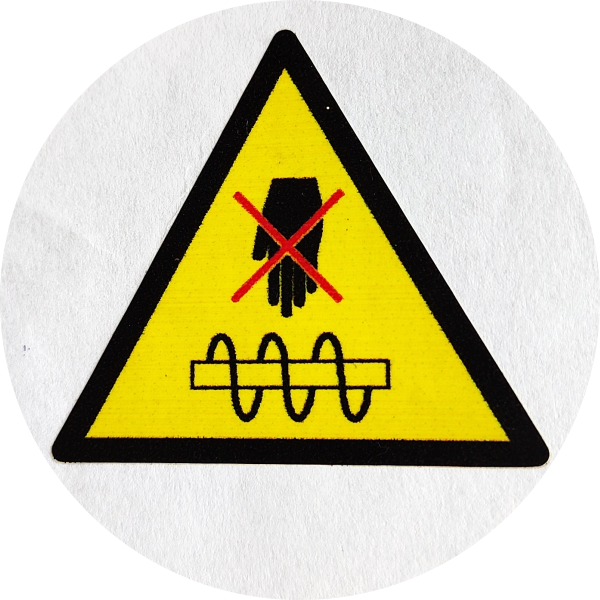 naklejki informacyjne, wlepki